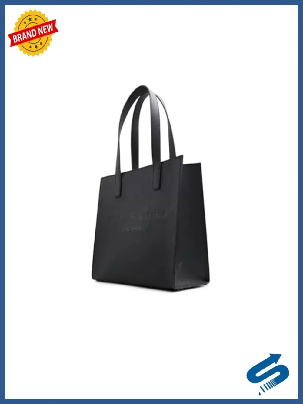 PU Tote Bag with Shoulder Straps - Roomy Interior, Structured Silhouette